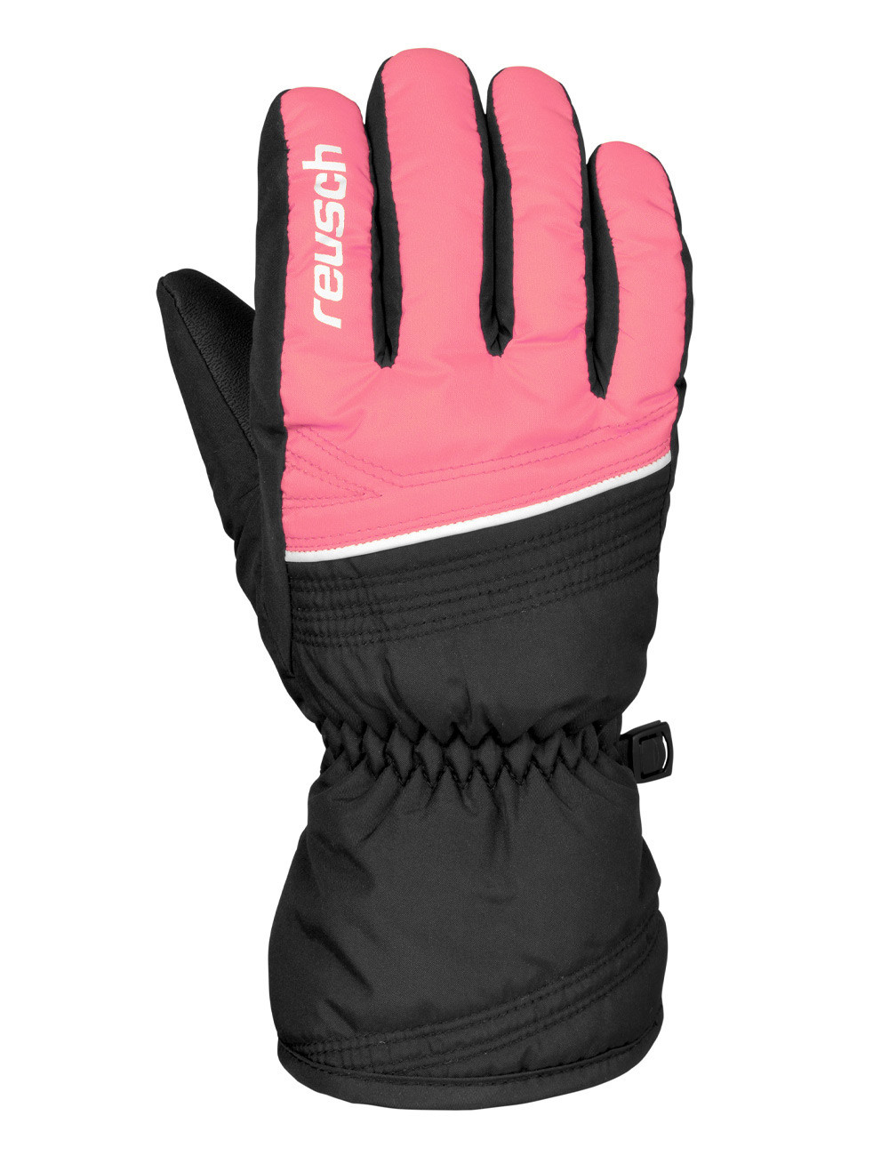 Dziecięce rękawice narciarskie Reusch ALAN BLACK/PINK