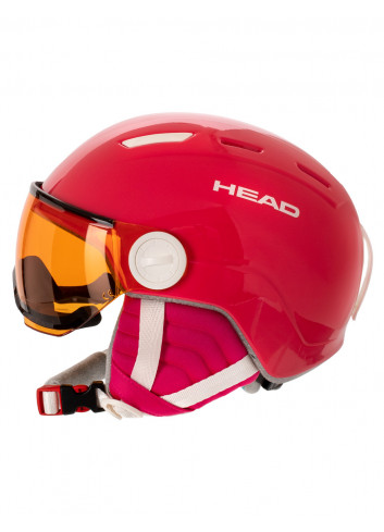 Kask narciarski z szybą Head MAJA VISOR Pink
