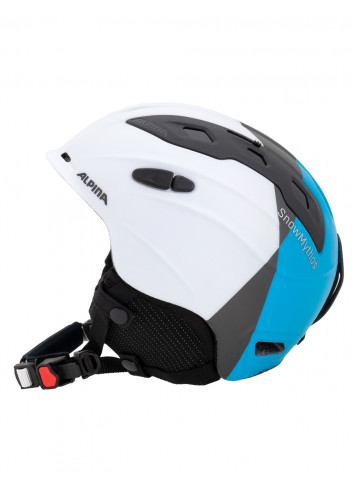 Kask narciarski ALPINA MYTHOS white blue