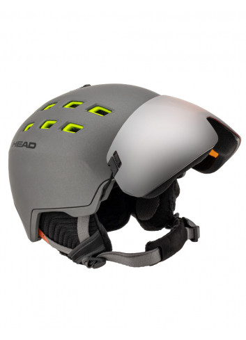 Kaski narciarski z szybą HEAD RADAR anthracite/lime 2023
