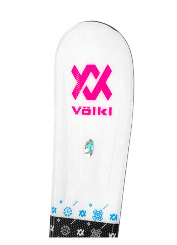 Narty dziecięce VOLKL FLAIR JR  + wiązania MARKER VMOTION 4.5 JR z GRIP WALK