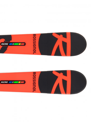 Narty gigantowe sportowe dziecięce ROSSIGNOL ATHLETE GS PRO + wiązanie LOOK NX7 z GRIP WALK