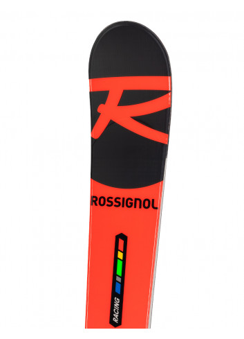 Narty gigantowe sportowe dziecięce ROSSIGNOL ATHLETE GS PRO + wiązanie LOOK NX7 z GRIP WALK