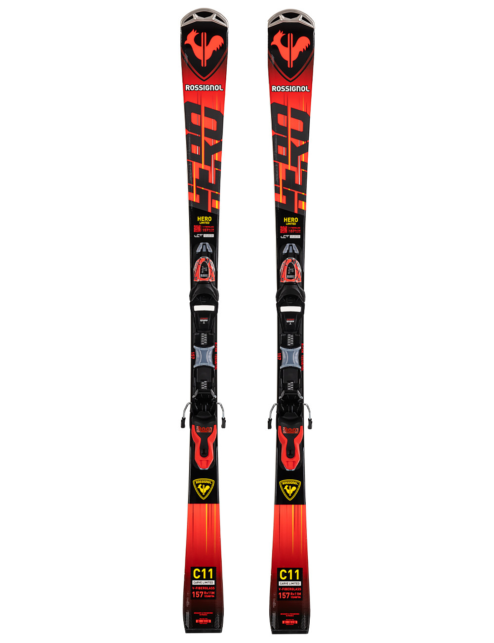 Narty slalomowe ROSSIGNOL HERO LTD - LIMITED EDITION + wiązania LOOK XPRESS 11 z GRIP WALK