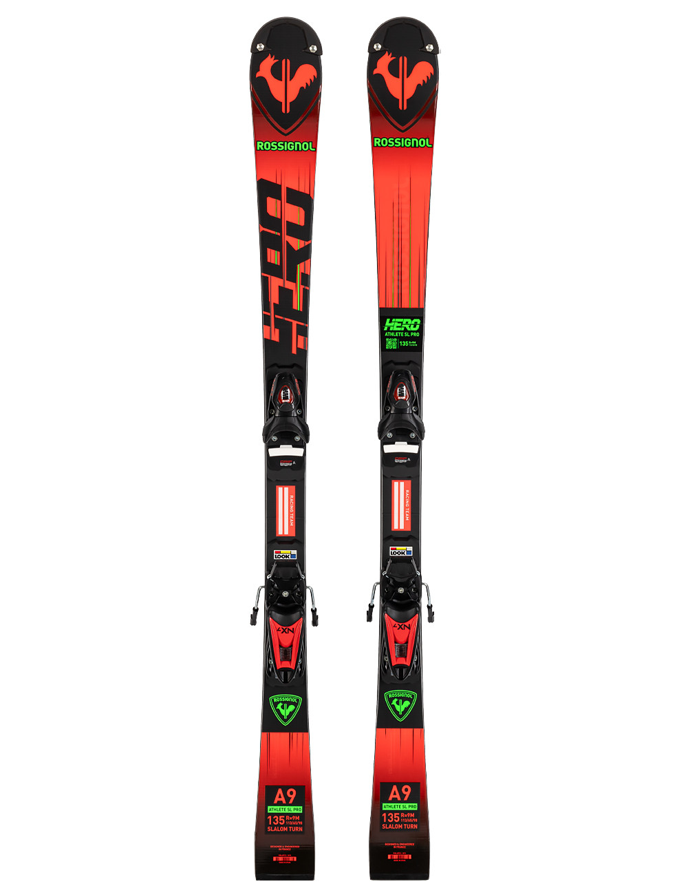 Narty slalomowe juniorskie ROSSIGNOL HERO ATHLETE SL PRO + wiązania LOOK NX 7 z GRIP WALK