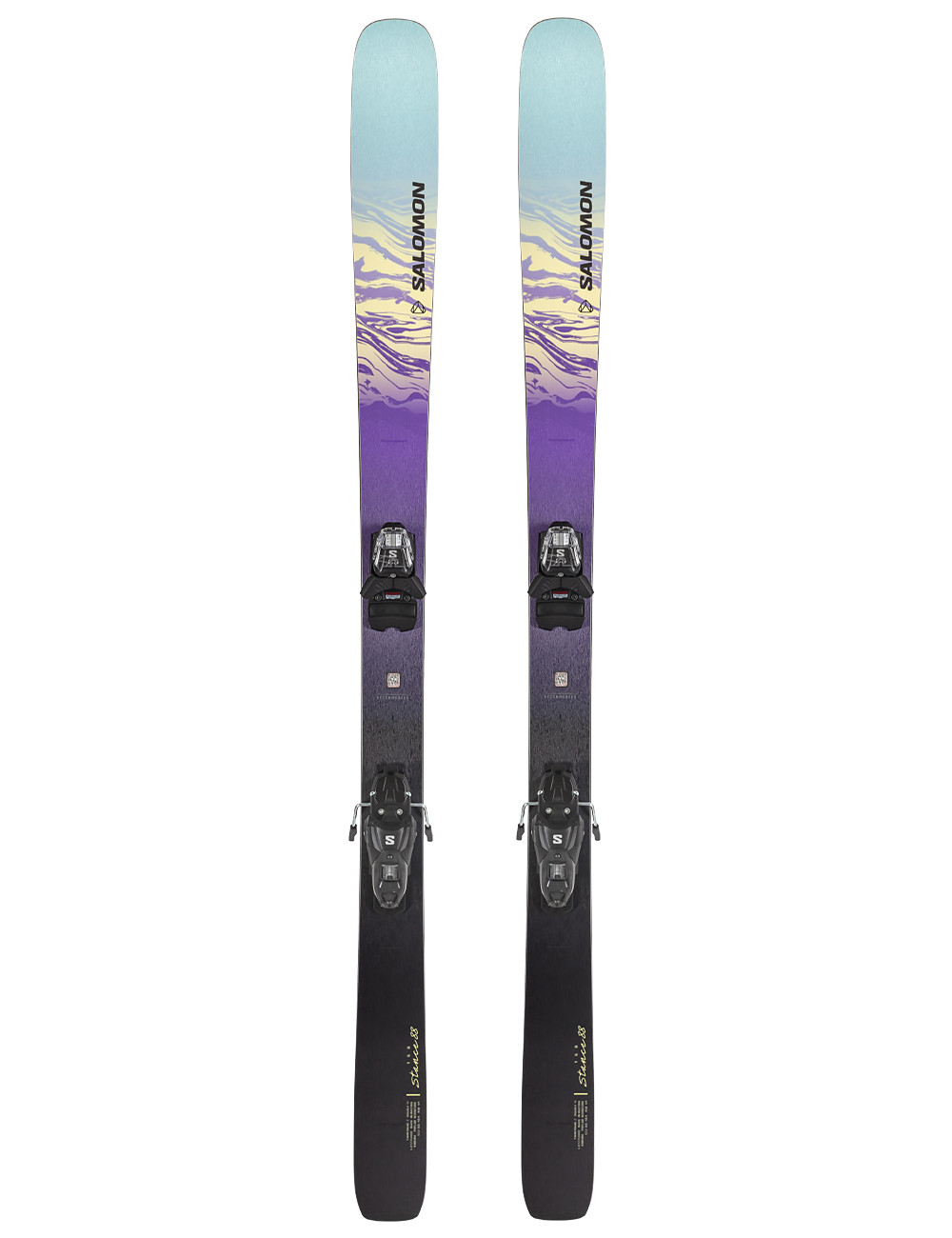 Narty damskie allmountain SALOMON STANCE 88 W + wiązania SALOMON STRIVE 12 z GRIP WALK   2024