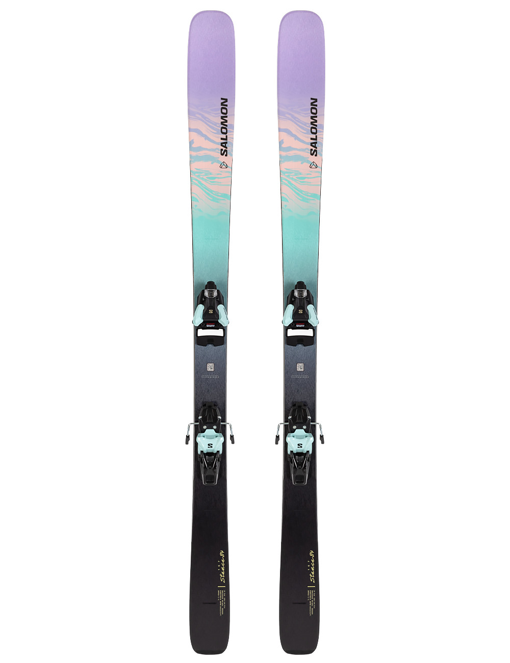 Narty damskie allmountain SALOMON STANCE 84 W + wiązania SALOMON STRIVE 12 z GRIP WALK   2024