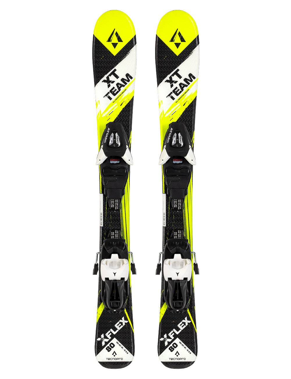 Narty dziecięce TECNOPRO XT TEAM + wiązanie ATOMIC LC 5 z GRIP WALK Narty dziecięce TECNOPRO XT TEAM + wiązanie ATOMIC LC 5 z GRIP WALK
