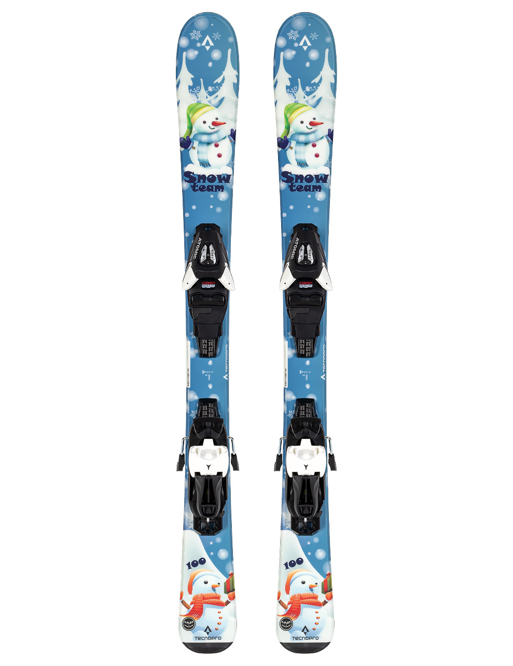 Narty dziecięce TECNOPRO SNOW TEAM + wiązanie ATOMIC LC 5 z GRIP WALK