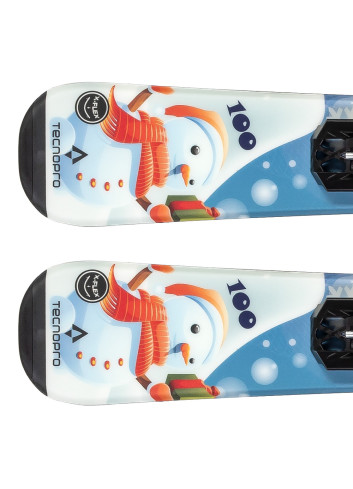 Narty dziecięce TECNOPRO SNOW TEAM + wiązanie ATOMIC LC 5 z GRIP WALK