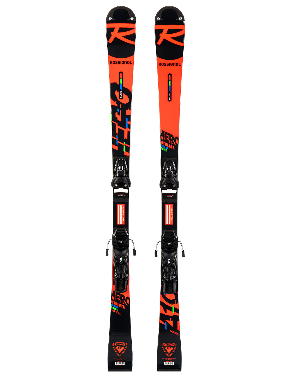 Narty gigantowe sportowe dziecięce ROSSIGNOL HERO ATHLETE MULTIEVENT + wiązanie LOOK NX7 z GRIP WALK