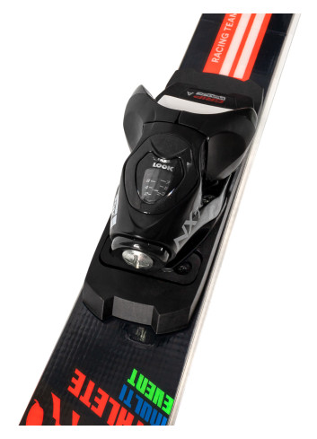 Narty gigantowe sportowe dziecięce ROSSIGNOL HERO ATHLETE MULTIEVENT + wiązanie LOOK NX7 z GRIP WALK