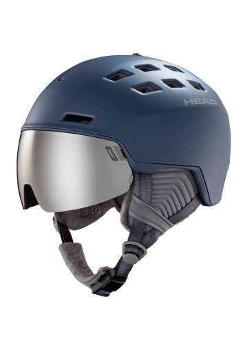 Kask narciarski damski z wbudowaną szybą HEAD RACHEL sparkblue