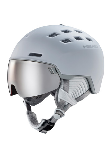 Kask narciarski damski z wbudowaną szybą HEAD RACHEL grey