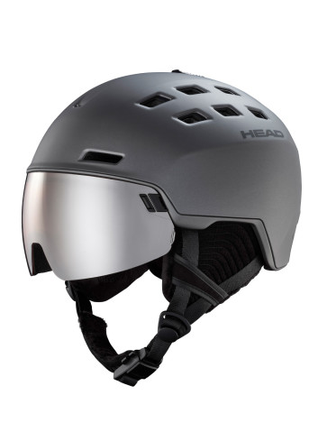 Kask narciarski męski z wbudowaną szybą HEAD RADAR anthracite