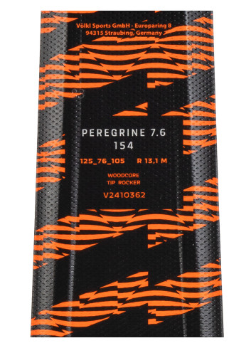 Narty męskie VÖLKL PEREGRINE 7.6 + wiązanie MARKER FDT 10 z GRIP WALK   2025