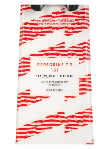 Narty męskie VÖLKL PEREGRINE 7.2 + wiązanie MARKER FDT 10 z GRIP WALK   2025