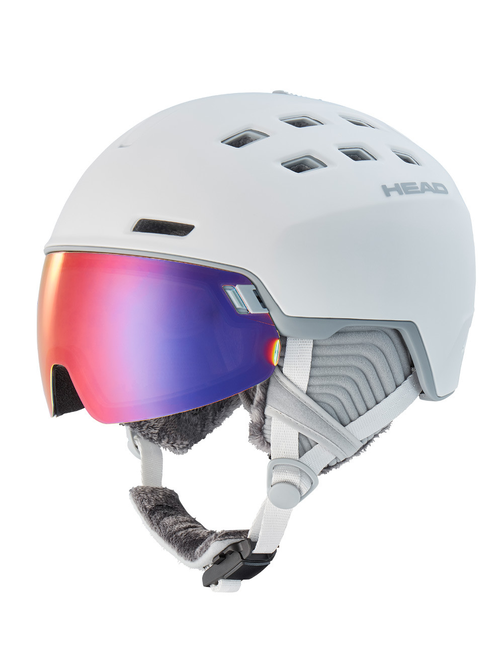 Kask narciarski damski z wbudowaną szybą HEAD RACHEL 5K POLA