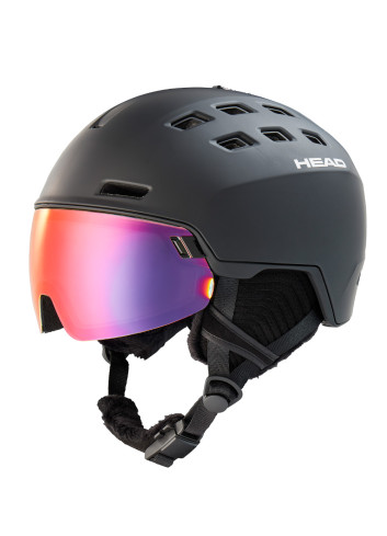 Kask narciarski męski z wbudowaną szybą HEAD RADAR 5K POLA
