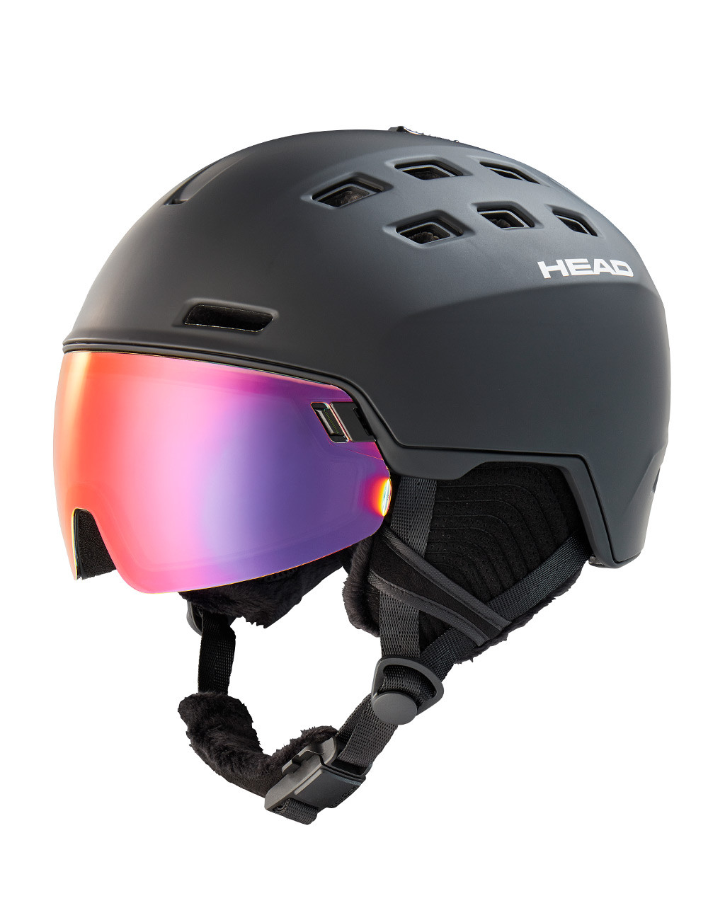 Kask narciarski męski z wbudowaną szybą HEAD RADAR 5K POLA