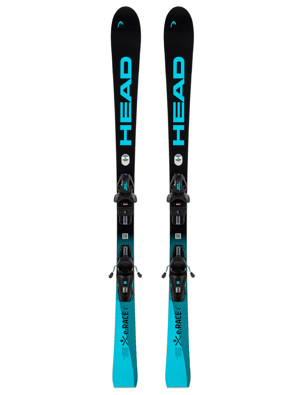 Narty zjazdowe dziecięce HEAD WORLDCUP E.RACE TEAM + wiązania HEAD JRS 7.5 z GRIP WALK   2025