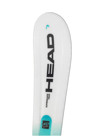 Narty juniorskie HEAD SUPERSHAPE TEAM EASY + wiązanie HEAD JRS 4.5 z GRIP WALK    2024