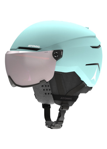 Kask narciarski dziecięcy ATOMIC SAVOR VISOR JR turquoise