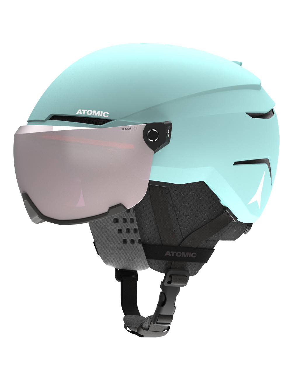 Kask narciarski dziecięcy ATOMIC SAVOR VISOR JR turquoise