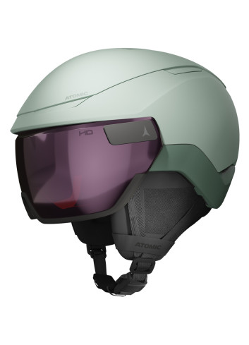 Kask narciarski z wbudowaną szybą ATOMIC REVENT GT AMID VISOR HD pistachio