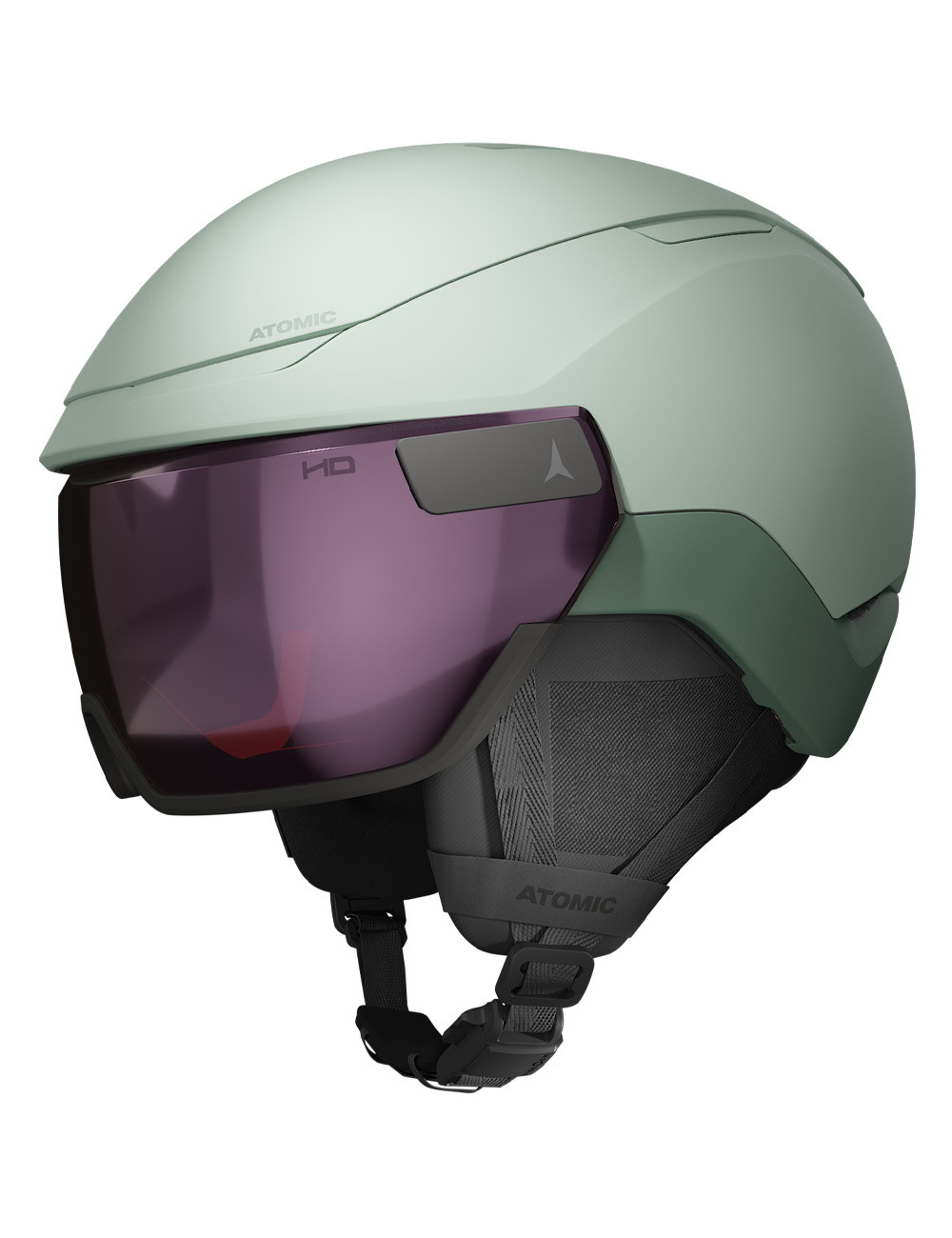 Kask narciarski z wbudowaną szybą ATOMIC REVENT GT AMID VISOR HD pistachio