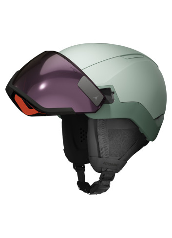 Kask narciarski z wbudowaną szybą ATOMIC REVENT GT AMID VISOR HD pistachio