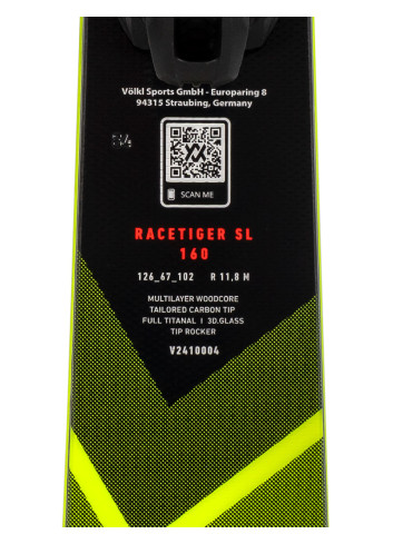 Narty slalomowe VÖLKL RACETIGER SL + wiązanie MARKER RMOTION 12 z GRIP WALK   2025