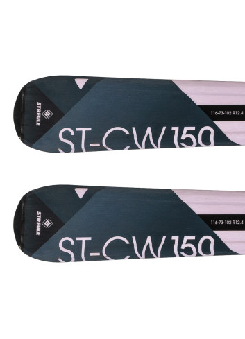 Narty dziecięce STREULE ST-CW + wiązania ROSSIGNOL AXIUM 120