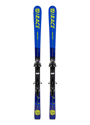 Narty dziecięce gigantowe (komórki) SALOMON S/RACE GS Jr PRO + wiązanie SALOMON N Z12