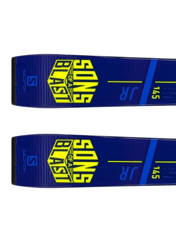 Narty dziecięce gigantowe (komórki) SALOMON S/RACE GS Jr PRO + wiązanie SALOMON N Z12