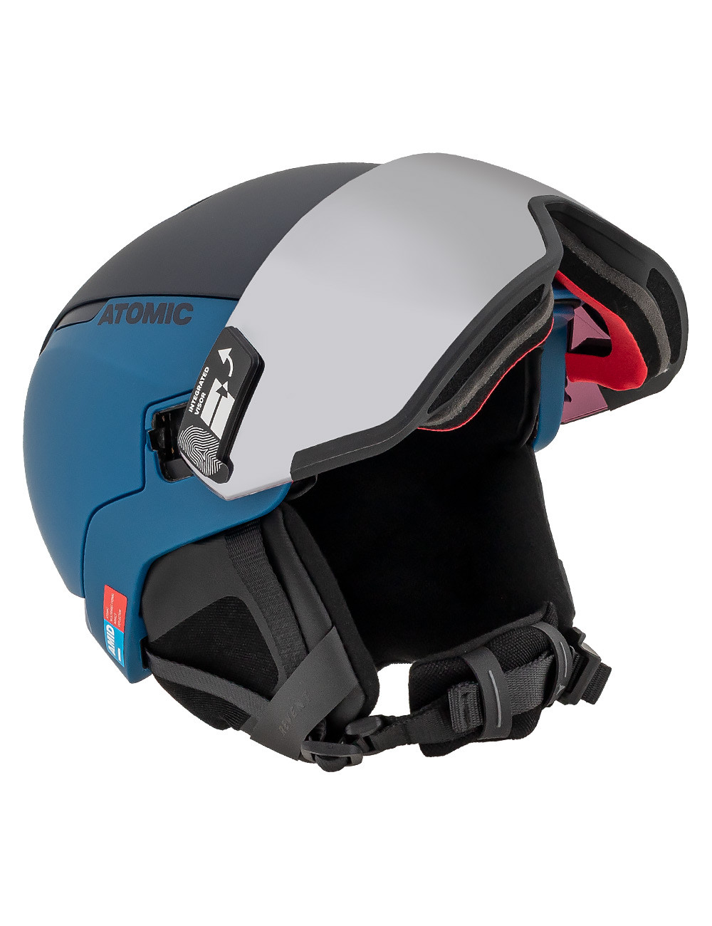 Kask narciarski z wbudowaną szybą ATOMIC REVENT GT AMID VISOR HD blue