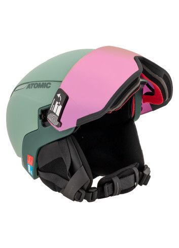 Kask narciarski z wbudowaną szybą ATOMIC REVENT GT AMID VISOR HD pistachio