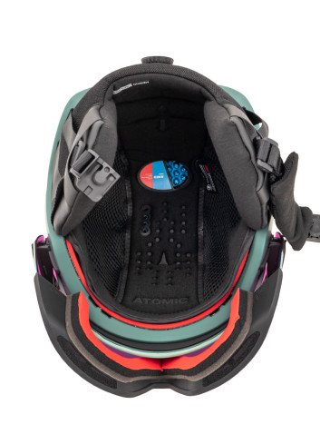 Kask narciarski z wbudowaną szybą ATOMIC REVENT GT AMID VISOR HD pistachio
