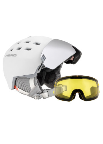Kask narciarski damski z wbudowaną szybą HEAD RACHEL 5K +  dodatkowa szyba w zestawie