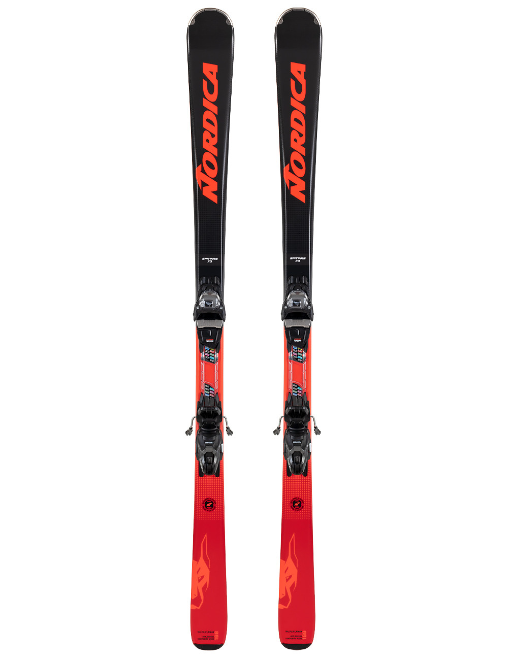 Narty zjazdowe NORDICA SPITFIRE 73 + wiązania MARKER TP2 COMPACT 10 z GRIP WALK  2023