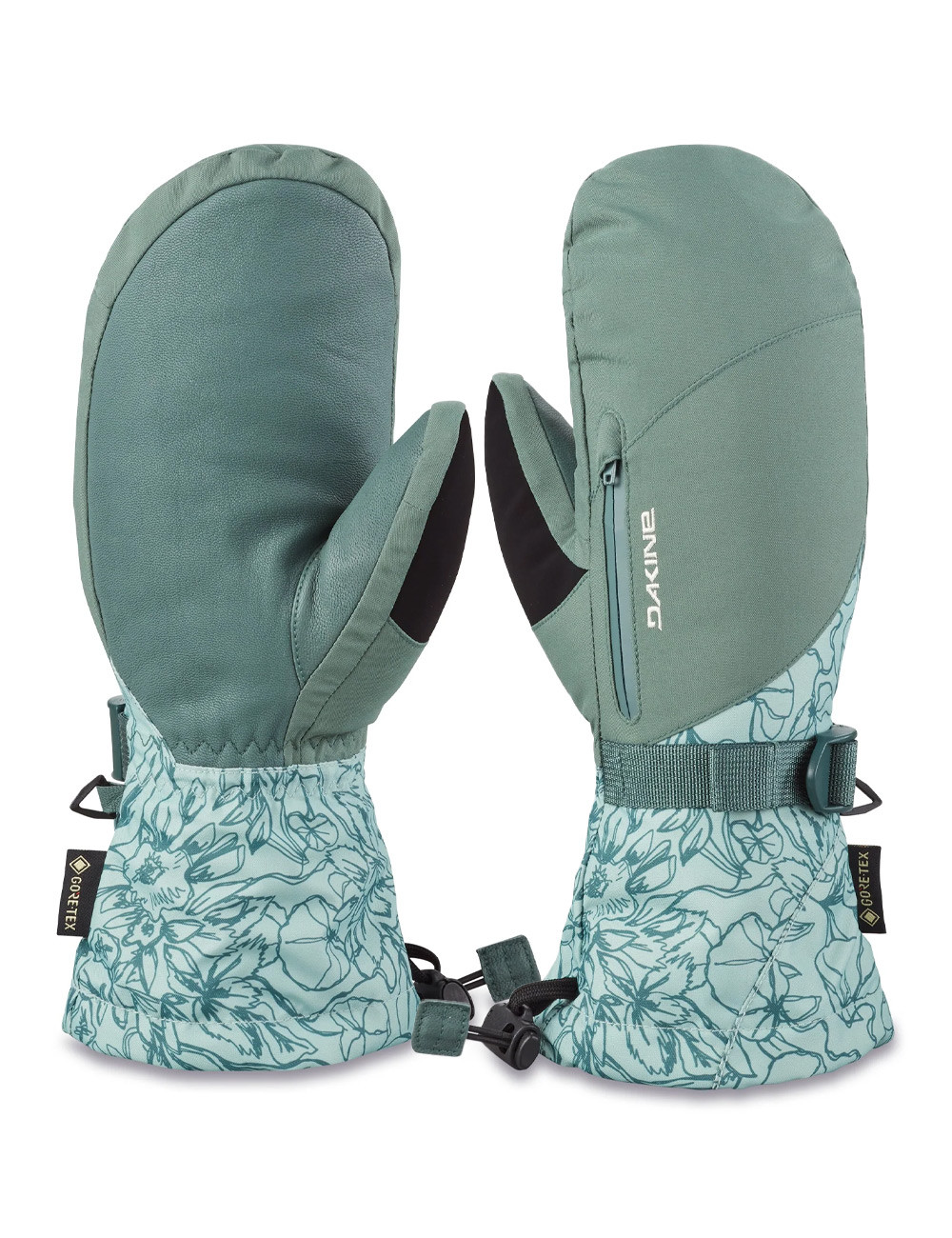 Rękawice narciarskie DAKINE LEATHER SEQUOIA GORE-TEX MITT POPPY ICEBERG