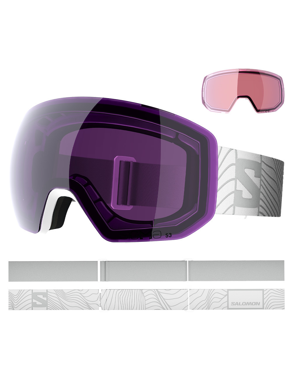 Gogle narciarskie RADIUM PRO S SIGMA white + dodatkowa szyba