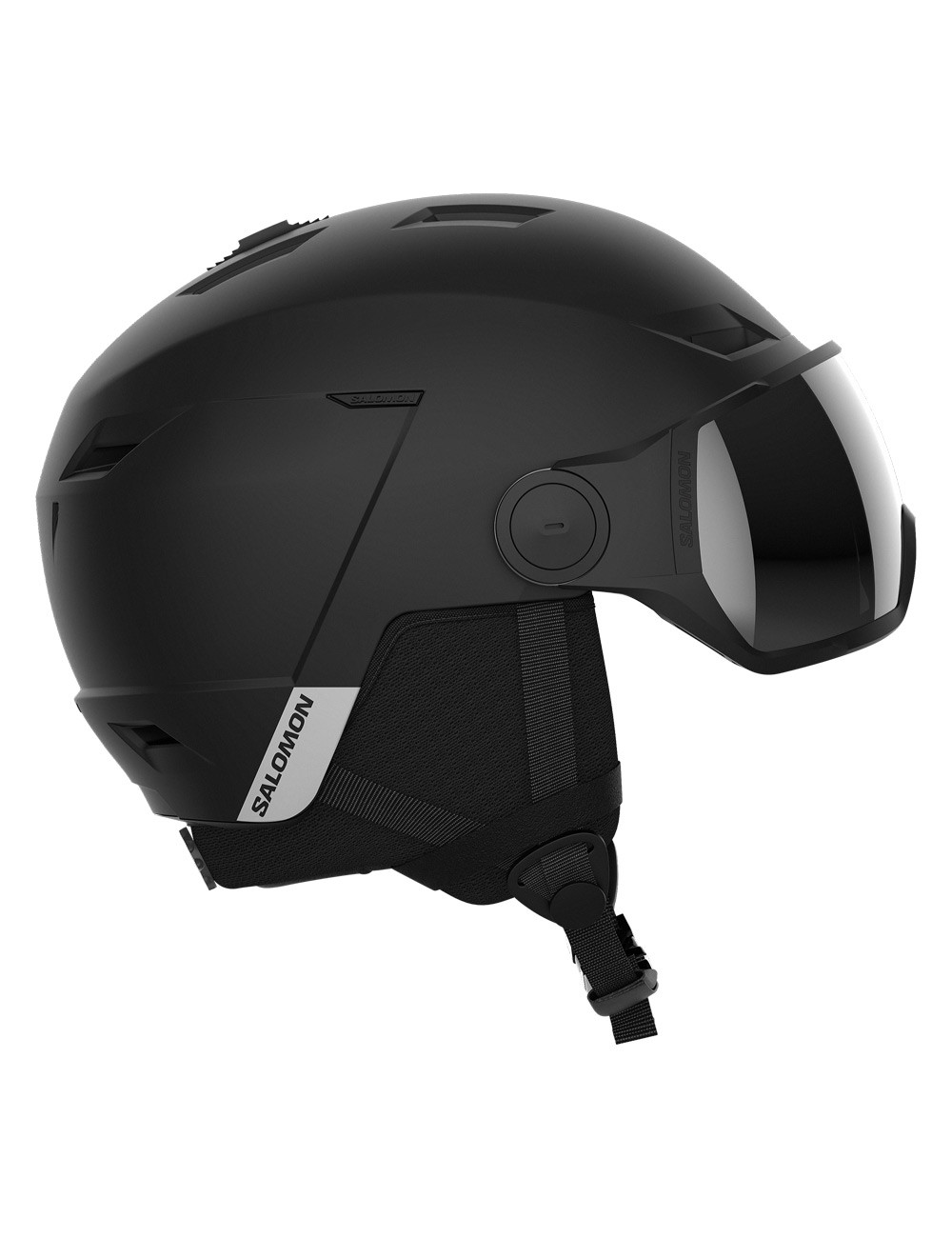 Kask narciarski z wbudowaną szybą SALOMON PIONEER LT VISOR black