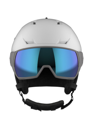 Kask narciarski z wbudowaną szybą SALOMON ICON LT VISOR white
