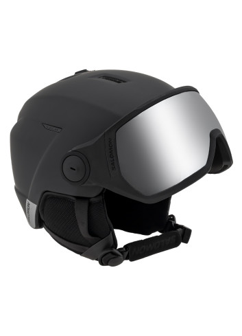 Kask narciarski z wbudowaną szybą SALOMON PIONEER LT VISOR black