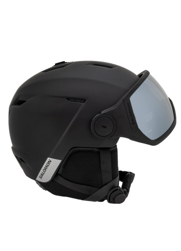 Kask narciarski z wbudowaną szybą SALOMON PIONEER LT VISOR black