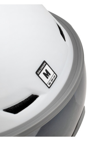 Kask narciarski z wbudowaną szybą SALOMON ICON LT VISOR white