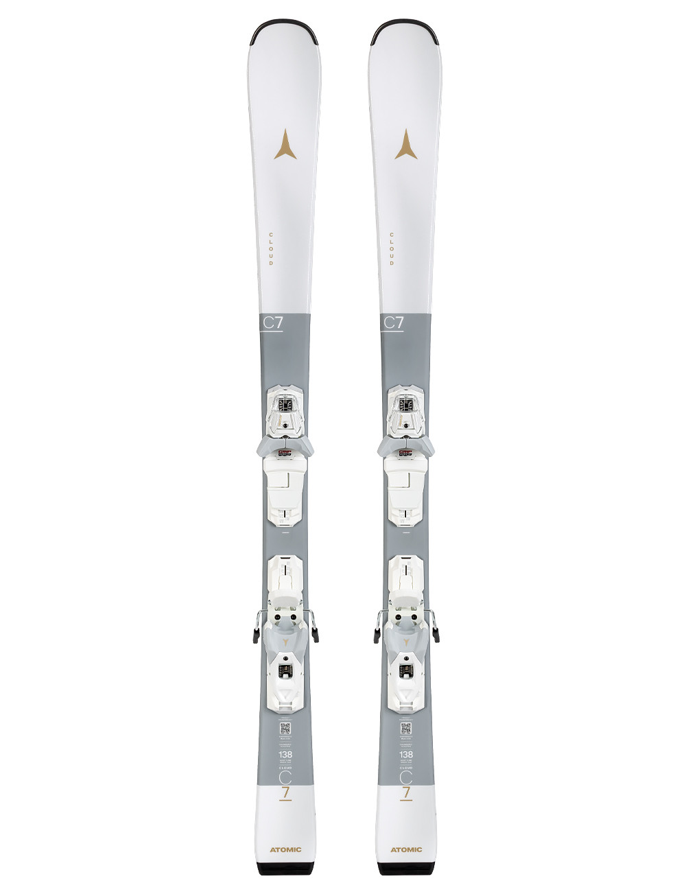 Narty damskie ATOMIC CLOUD C7 white + wiązania ATOMIC M10 z GRIP WALK    2026