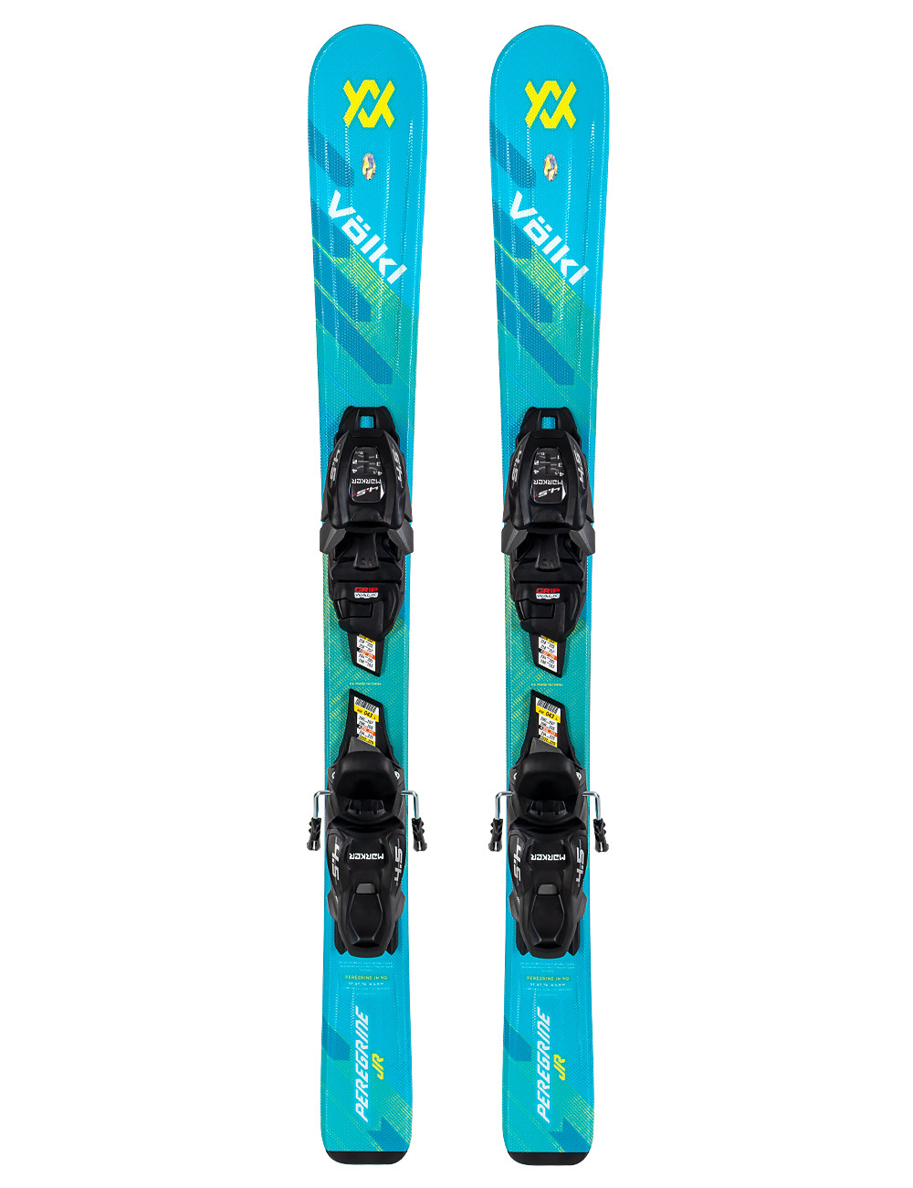 Narty dziecięce VÖLKL PEREGRINE JR + wiązania MARKER VMOTION 4.5 z GRIP WALK