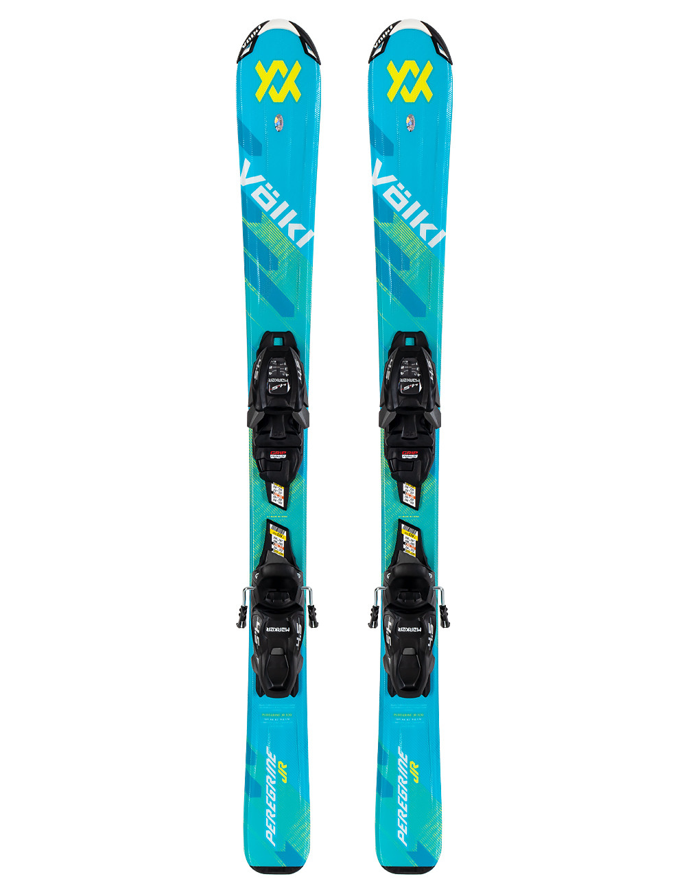 Narty dziecięce VÖLKL PEREGRINE JR + wiązania MARKER VMOTION 4.5 z GRIP WALK